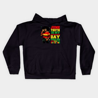 Juneteenth Is My Independence Day Free-ish Since 1865 African Girl Women Kids Hoodie